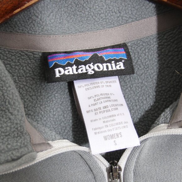 Patagonia W's Piton Pullover Half Zip Gray Polartec Power Dry Fleece Size Small - Picture 9 of 12